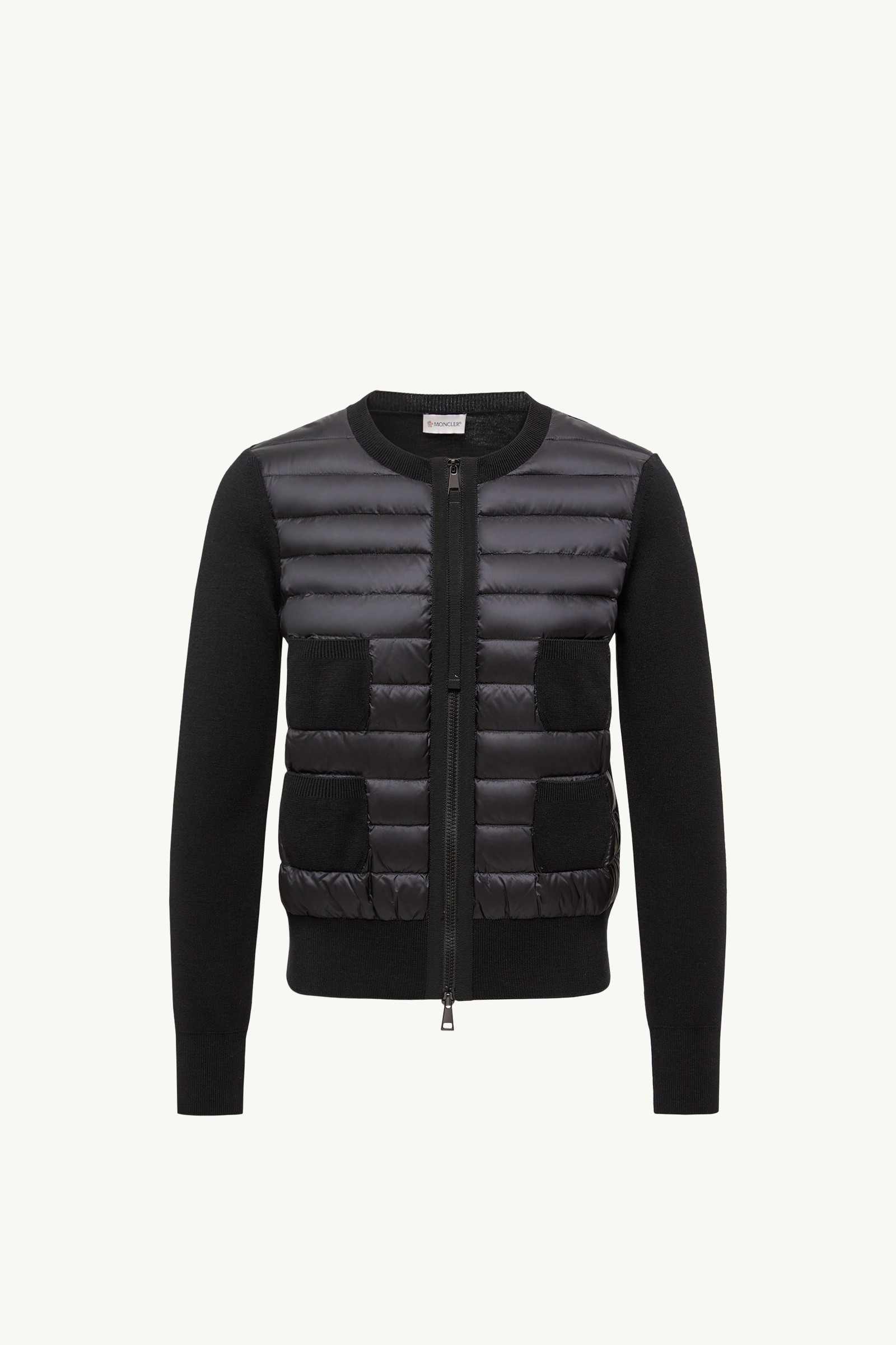 Sweaters 極美品 Lサイズ MONCLER CARDIGAN TRICOT ダウンニット &amp 