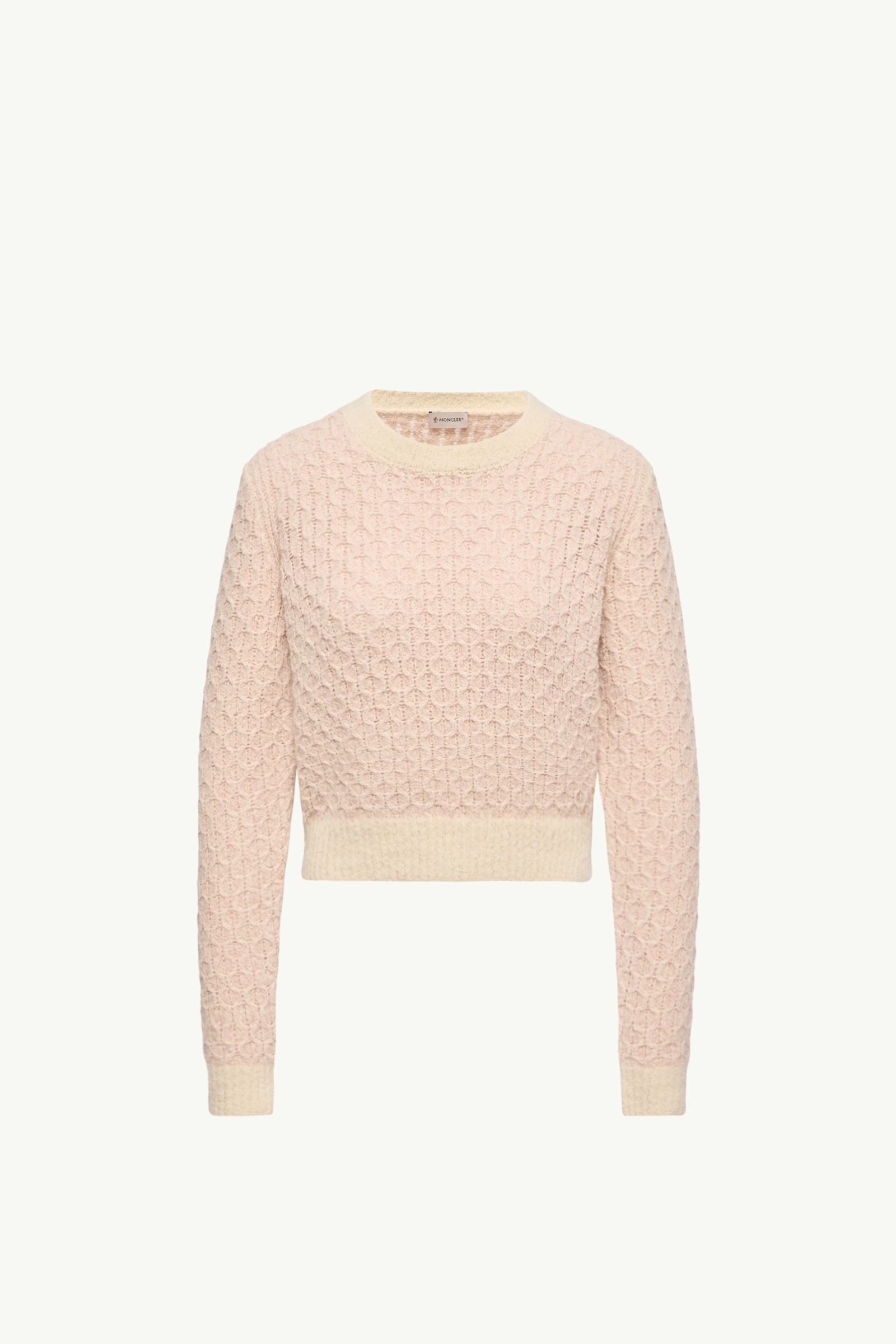 美品 モンクレール ラメ カシミヤ ニット カーディガン エンボスロゴ ベージュ L20939C00025N0521555_F.jpg